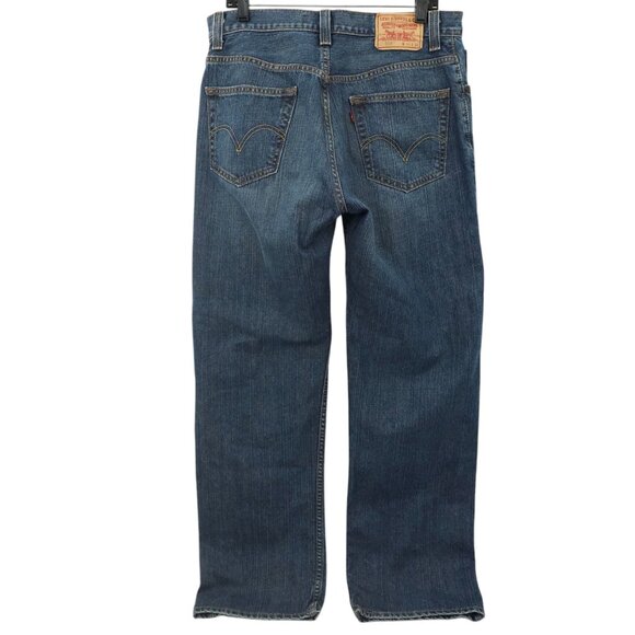 Levis 559 Jeans Mens Size 34x33 Relaxed Straight Leg Denim Dark Wash - Picture 2 of 15